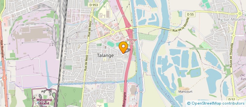 localisation de l'entreprise CV INSTITUT à TALANGE