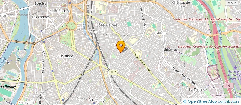 localisation de l'entreprise CV INVEST à TOULOUSE