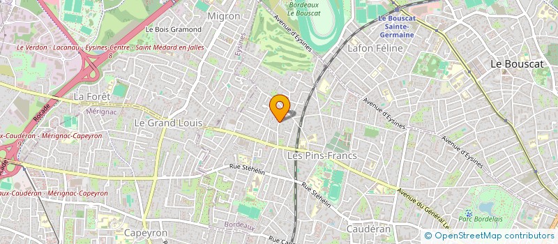 localisation de l'entreprise CV-INVEST  BORDEAUX