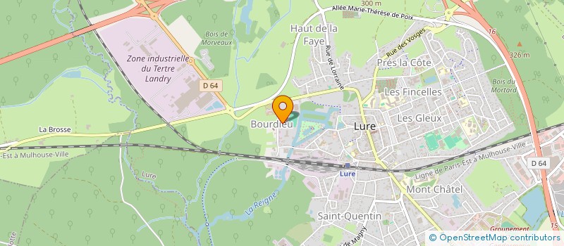 localisation de l'entreprise CV INVEST  LURE