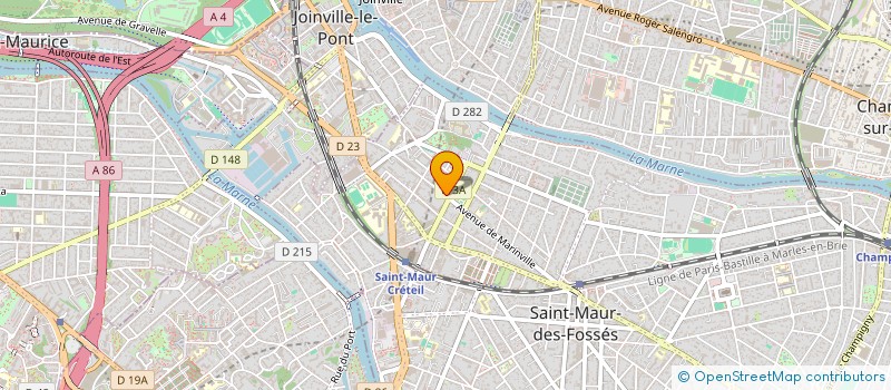 localisation de l'entreprise CV LECLERC à ST MAUR DES FOSSES