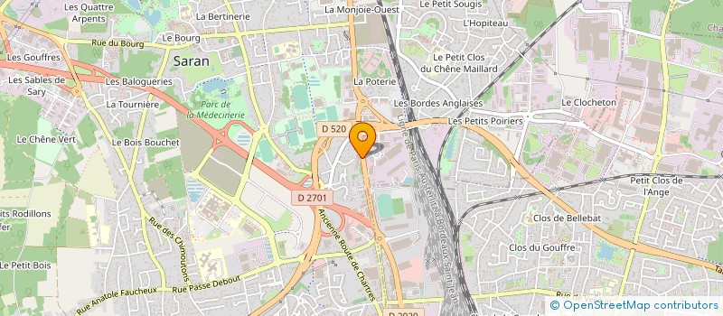 localisation de l'entreprise CV MENUISERIE à SARAN