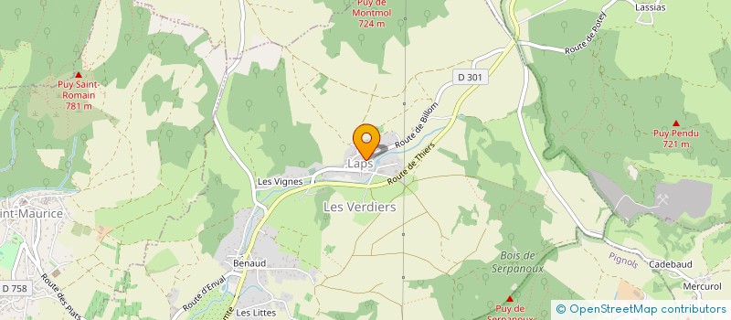 localisation de l'entreprise CV&MP FINITIONS  LAPS