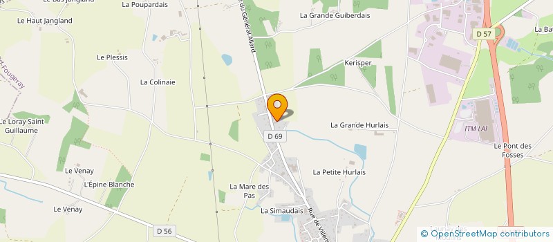 localisation de l'entreprise CV NETTOYAGE BAIN  GRAND-FOUGERAY