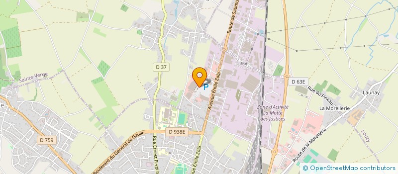 localisation de l'entreprise CV OPTIC  SAINTE-VERGE