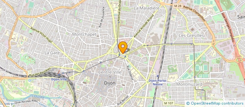 localisation de l'entreprise CV PATRIMOINE  DIJON