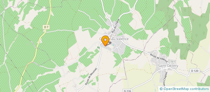 localisation de l'entreprise CV PETANQUE  CASTELNAU-VALENCE