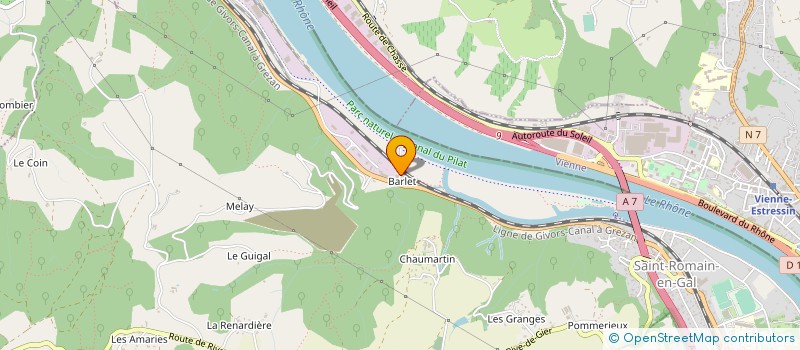 localisation de l'entreprise CV PRESTIGE DRIVER  SAINT-ROMAIN-EN-GAL