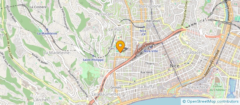 localisation de l'entreprise CV RENOV à NICE