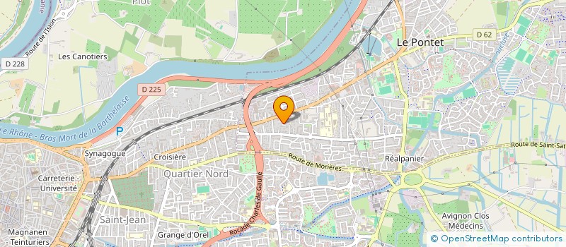 localisation de l'entreprise CV ROM  LE PONTET