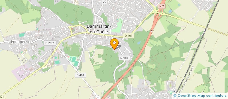 localisation de l'entreprise CV SPORTS à DAMMARTIN-EN-GOELE