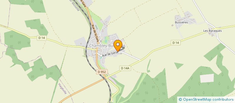 localisation de l'entreprise CV TOITURE  CHAMBLEY-BUSSIERES