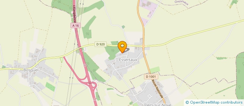 localisation de l'entreprise CV2A  ESSERTAUX