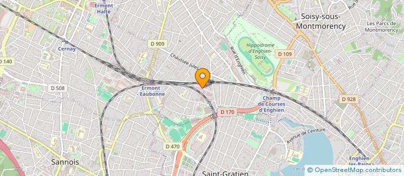 localisation de l'entreprise CV2L à EAUBONNE