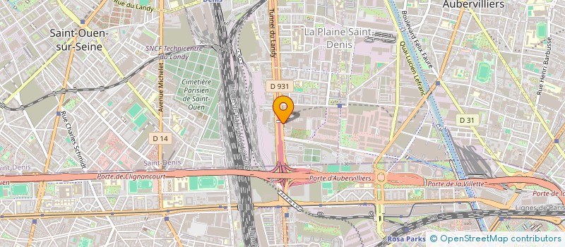 localisation de l'entreprise CV2M LOGISTICS  SAINT-DENIS