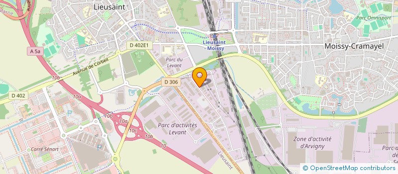 localisation de l'entreprise CVA à MOISSY-CRAMAYEL