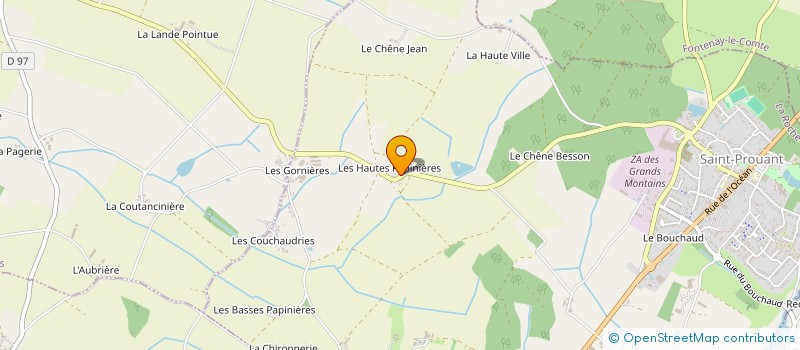 localisation de l'entreprise CVA  SAINT-PROUANT