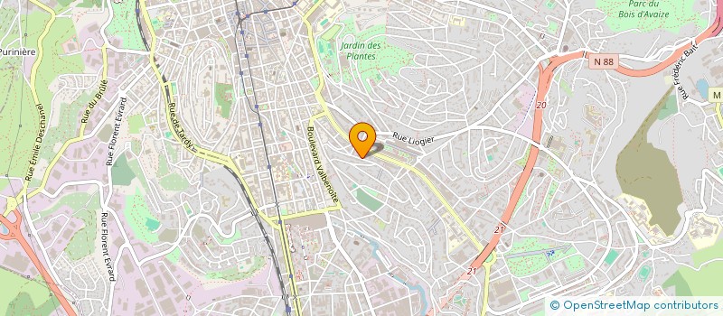 localisation de l'entreprise CVA DIFFUSION à SAINT-ETIENNE