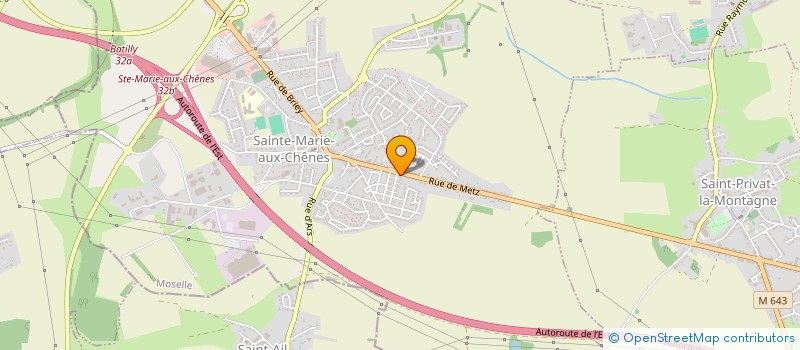 localisation de l'entreprise CVA DISTRIBUTION  SAINTE-MARIE-AUX-CHENES