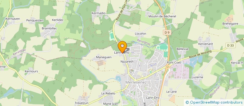 localisation de l'entreprise CVA IMMO  MERLEVENEZ