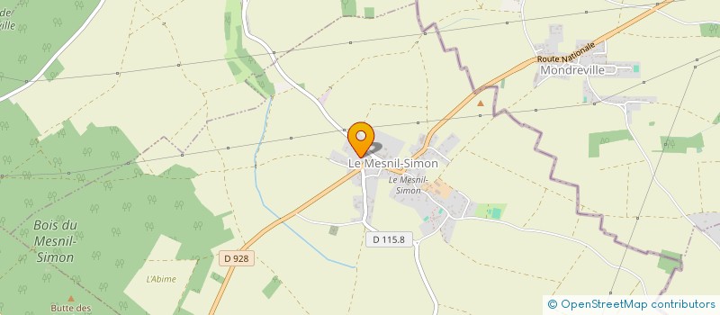 localisation de l'entreprise CVAA à LE MESNIL-SIMON