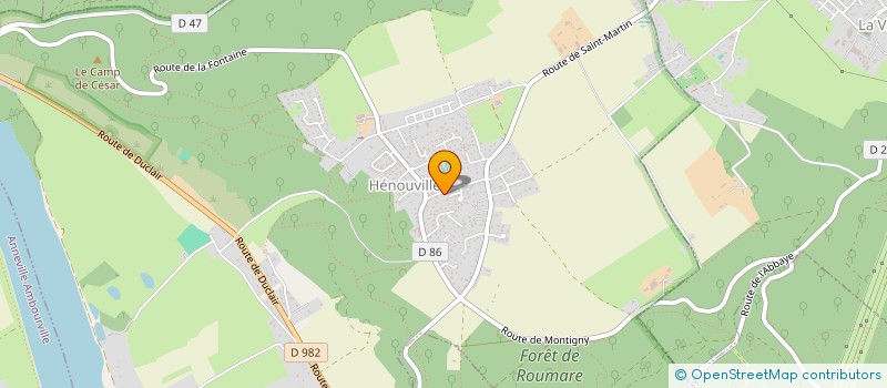 localisation de l'entreprise CVAS  HENOUVILLE