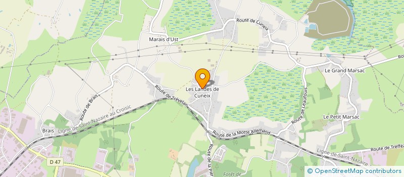 localisation de l'entreprise CVB  SAINT-NAZAIRE