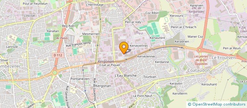 localisation de l'entreprise CVB à BREST