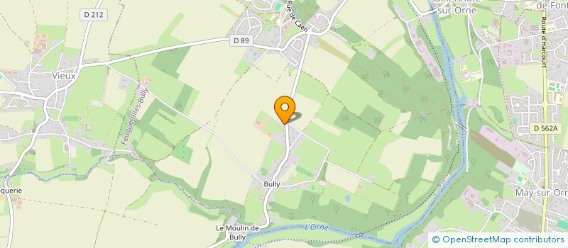 localisation de l'entreprise CVB  FEUGUEROLLES-BULLY