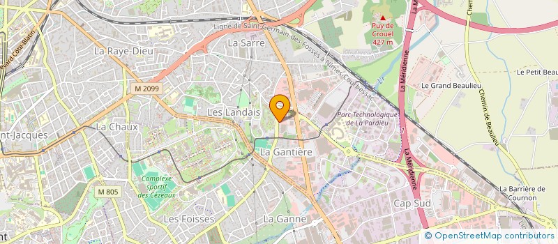 localisation de l'entreprise CVB  CLERMONT-FERRAND