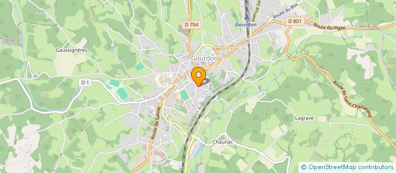 localisation de l'entreprise CVB DE LA BOURIANE  GOURDON