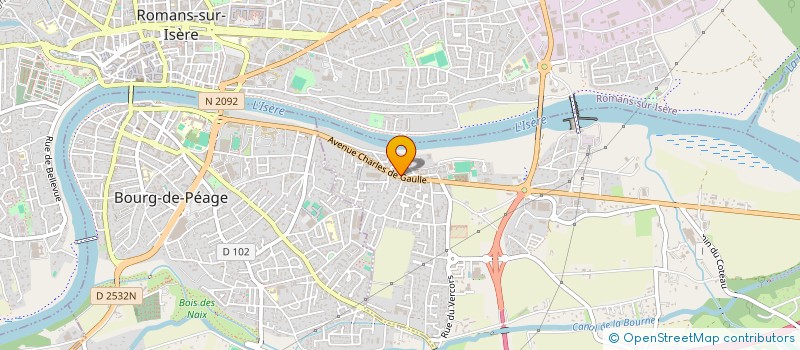 localisation de l'entreprise CVB OPTIQUE à CHATUZANGE-LE-GOUBET