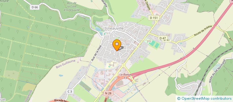 localisation de l'entreprise CVB PORTAGE  ISNEAUVILLE