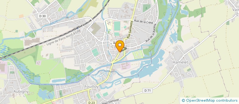 localisation de l'entreprise CVBL - NOTAIRES  CORBIE