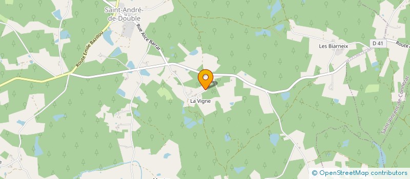 localisation de l'entreprise CVBSP  SAINT-ANDRE-DE-DOUBLE