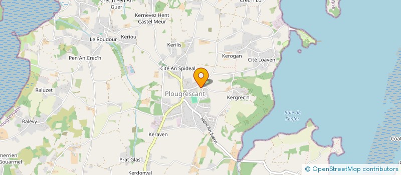 localisation de l'entreprise CVC 22 à PLOUGRESCANT