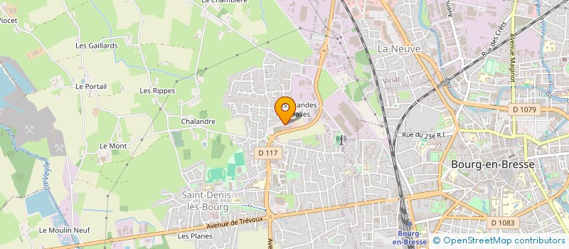 localisation de l'entreprise CVC ASSURANCES à BOURG-EN-BRESSE
