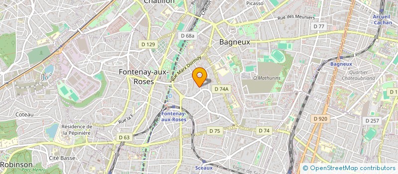 localisation de l'entreprise CVC-CONCEPT à FONTENAY-AUX-ROSES