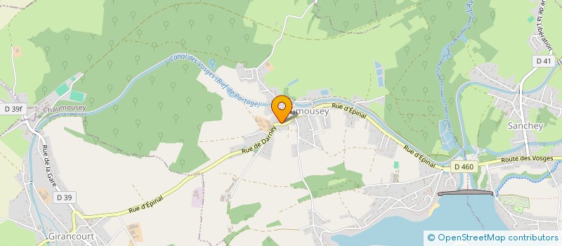 localisation de l'entreprise CVC CONSEILS  CHAUMOUSEY