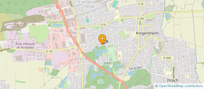 localisation de l'entreprise CVC COURTAGE à KINGERSHEIM