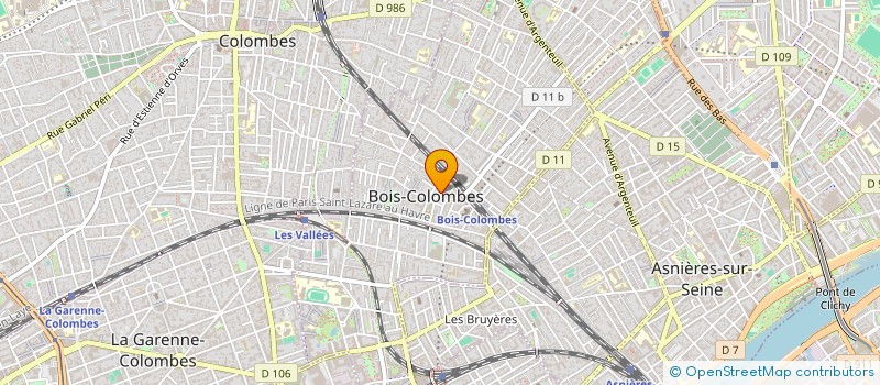 localisation de l'entreprise CVC'ELEC à BOIS-COLOMBES