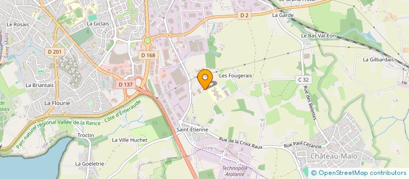 localisation de l'entreprise CVC EMERAUDE  SAINT-MALO