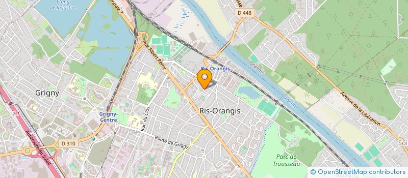 localisation de l'entreprise CVC GREEN (CHAUFFAGE VENTILATION CLIMATISATION) à RIS-ORANGIS