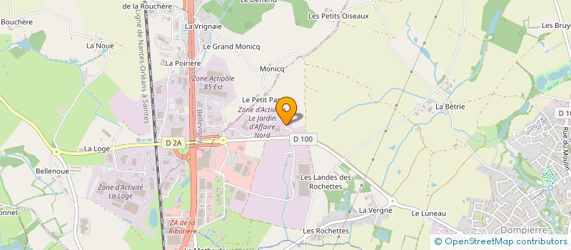 localisation de l'entreprise CVC VENDEE  DOMPIERRE-SUR-YON