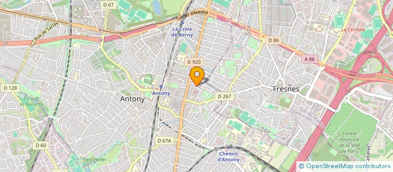localisation de l'entreprise CVCD SYSTEMES à ANTONY