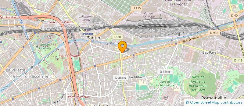 localisation de l'entreprise CVCELSIUS SAS à PANTIN