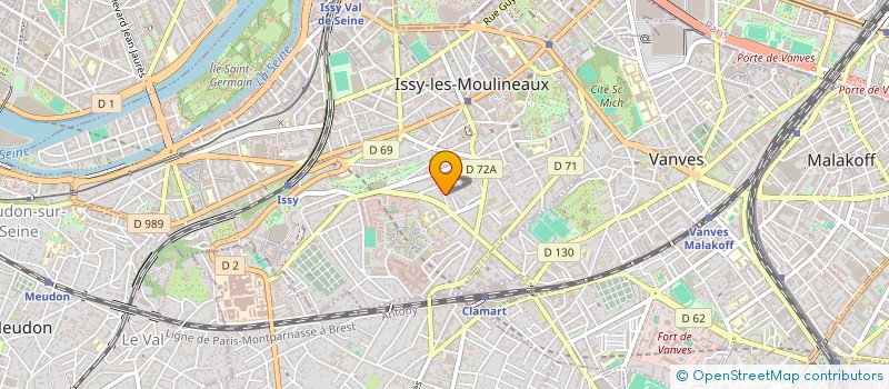 localisation de l'entreprise CVCS à ISSY-LES-MOULINEAUX