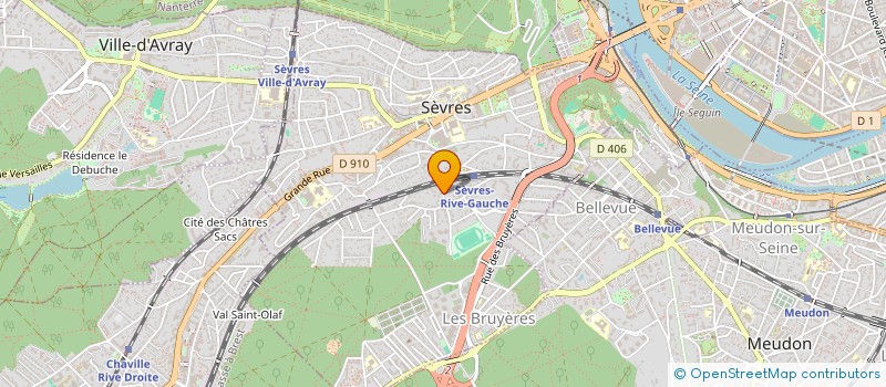 localisation de l'entreprise CVD CONSEIL à SEVRES