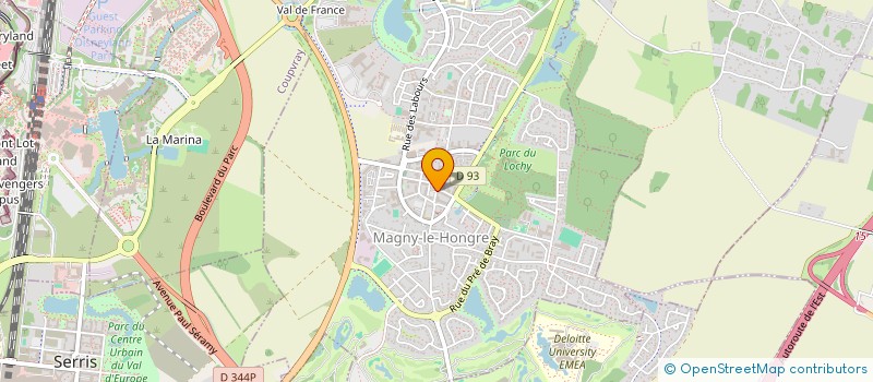 localisation de l'entreprise CVD PAYSAGE  MAGNY-LE-HONGRE