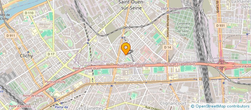 localisation de l'entreprise CVE INFORMATIQUE à SAINT-OUEN-SUR-SEINE